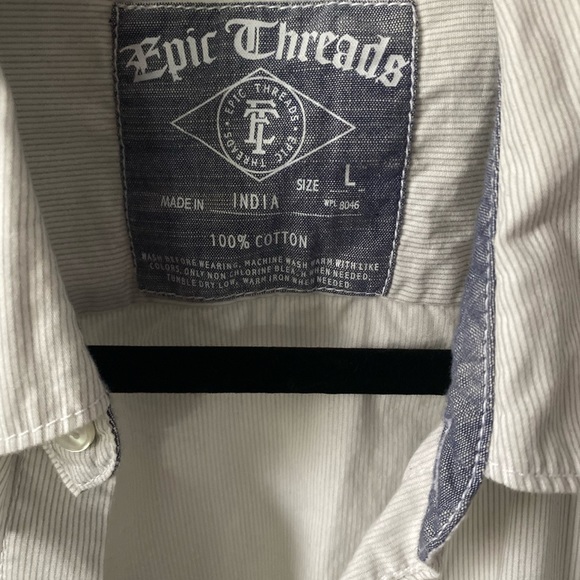 Epic Thread Button Down Shirt L Boys - Picture 2 of 5